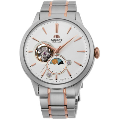 Orient Classic Sonne und Mond weiße Herrenuhr RA-AS0101S30B