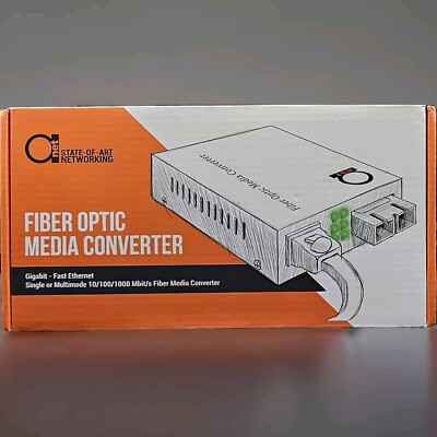  Fiber Optic Media Converter  Includes LC SFP 20 km 12.42 Miles