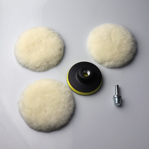 3 Inch Wool Buffer Wool Buffing Pad Lambwool Wool Buffing Polishing Pads Kit - Picture 2 of 17