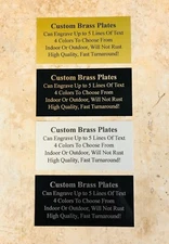 1x6 custom engraved Urn Plate Memorial Military Pet Flag Case Gift Honor 