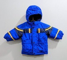 Oshkosh B'Gosh Kids Winter Coat Snow Jacket Blue W/Yellow Un-worn Size 18m New