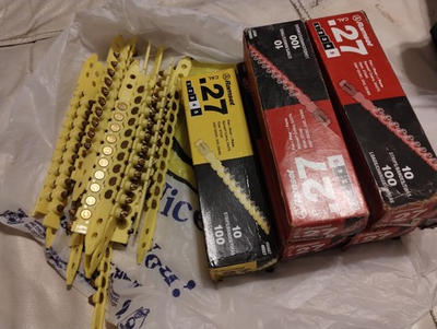 #ad Ramset .27 5rs27 Level 5 Red Strip Loads 4 Pack red 1 yellow and hilti LOT $95.00