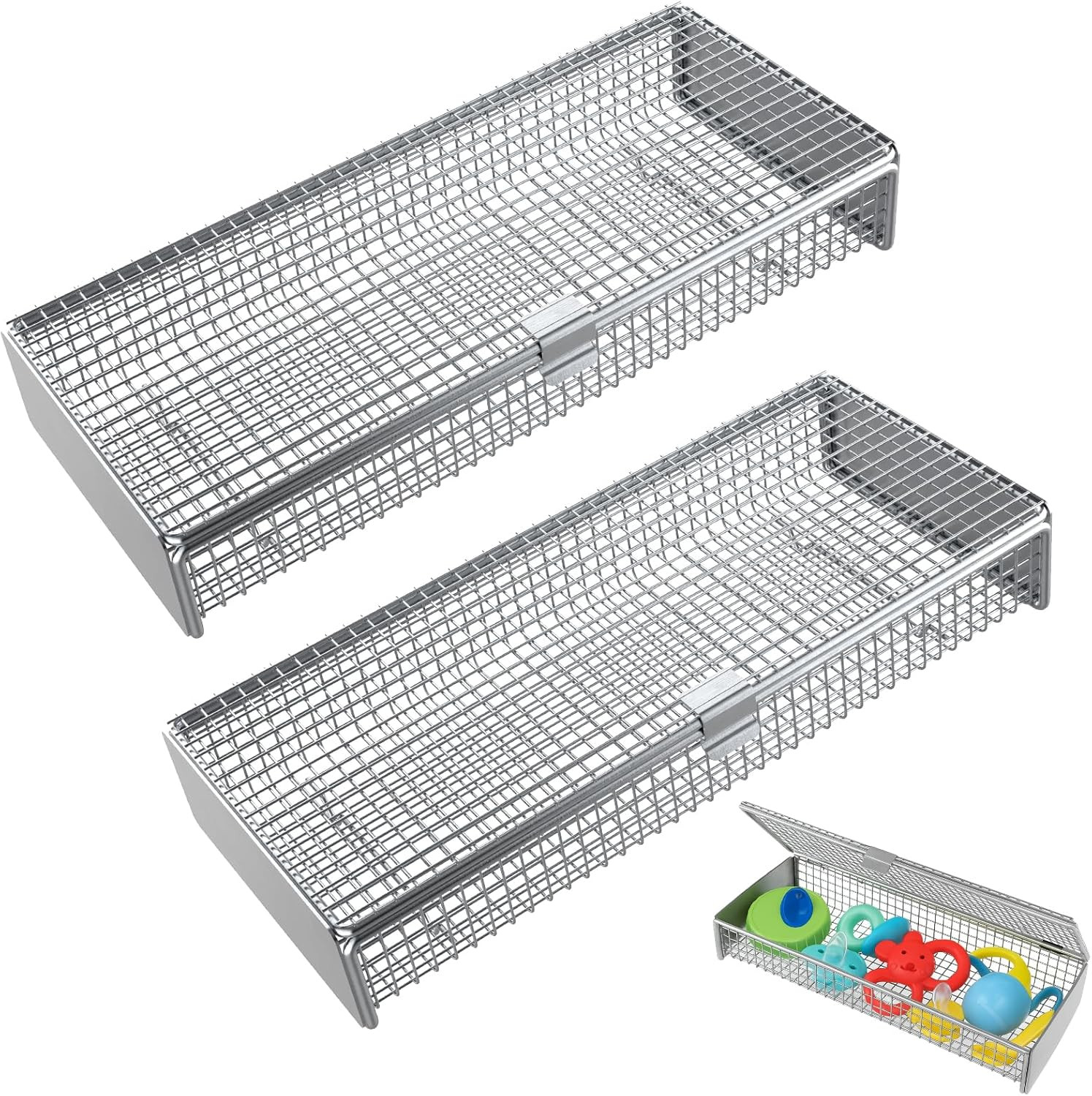 Dishwasher Basket for Small Items, 304 Stainless Steel Dishw