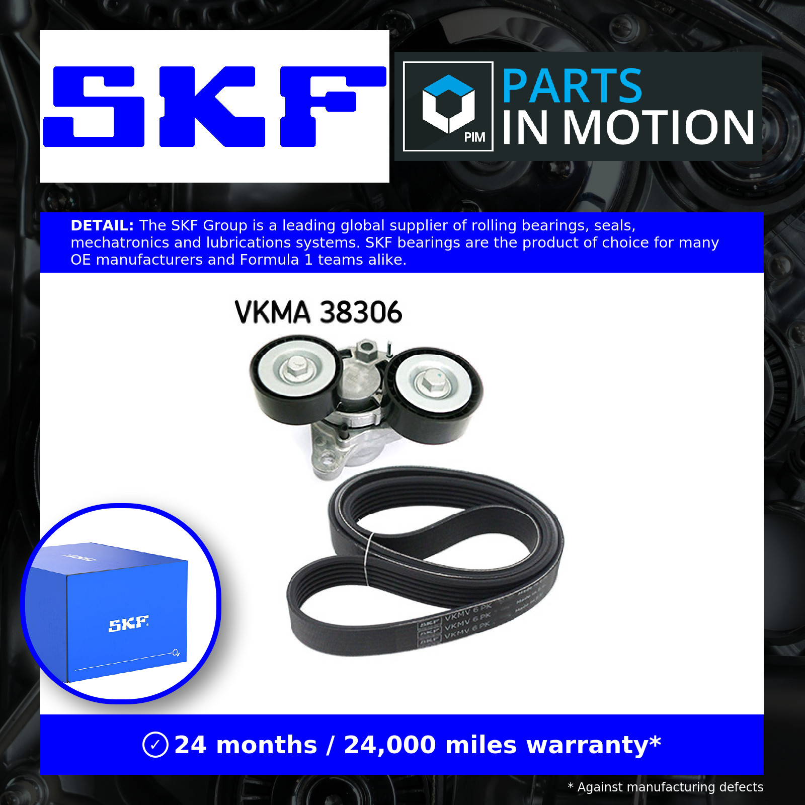 Drive Belt Kit VKMA38306 SKF Set 030145933AC 030145933AQ 03C260849A 11287810807 - Image 5