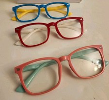 3 Pair Blue Light Blocking Glasses for Kids Boys Girls Teens - Computer