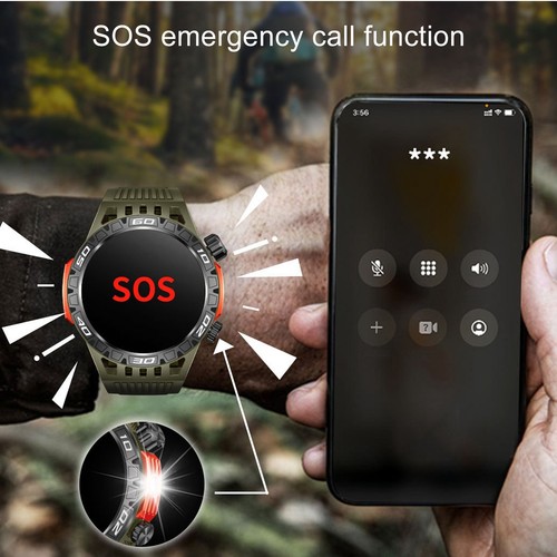 Smartwatch dla mężczyzn Response Dial Calls 1 46 cali HD IP68 Wodoodporny Sc CHP - Zdjęcie 4 z 24
