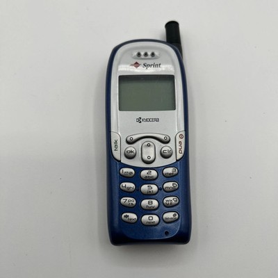 Vintage/Rare Sprint Cellular Phone Must Have/Rare! Free Shipping Blue Slver EUC