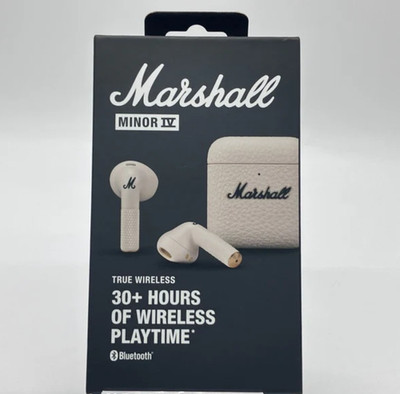 Marshall Minor IV Wireless Earbuds Bluetooth Cream Used From Japan