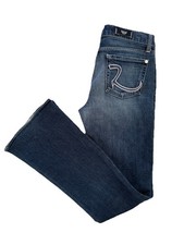 Vintage Rock & Republic Kasandra 29 Indigo Bootcut Jeans USA Made Low Rise Y2K