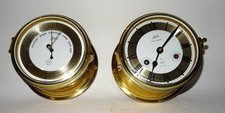 SCHATZ UHR GLASENUHR OCEAN QUARTZ und BAROMETER SET Selten