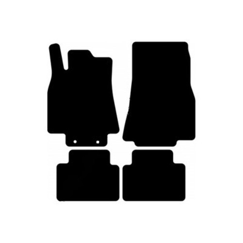 Kit Tappetini Auto Mercedes Classe A W168 1997-2004 - Moquette Nera, Bandiera Italia, Made In Italy