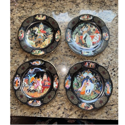 Bradford Exchange A Golden Age of Russian Legends Porcelain Plates Lot of 4