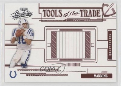 2005 Playoff Absolute Memorabilia Tools of the Trade Red Peyton Manning HOF 04br