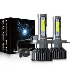 H4 9003 Led Headlights High Low Beam Bulb 90w 6000k Bright White Conversion Kit