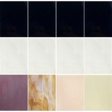 ILLUCKAI 12 Sheets 96 COE Fusing Stained Glass Sheets, 4 x 6 inch Fused Glass...