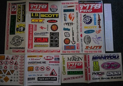 MTB Pro Cover Mount Stickerbögen - X-Lite PACE YETI HOPE Giro Royce Camelbak