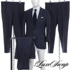 #1 MENSWEAR Spier & Mackay MTM Solid Bright Navy 3 Season Twill 3R2 2V Suit #2