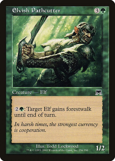 Elvish Pathcutter Foil Onslaught 256 NM MTG