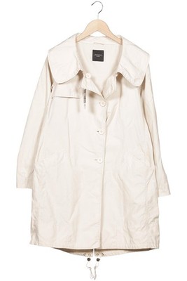 WEEKEND Max Mara Mantel Damen Jacke Parka Gr. EU 38 Baumwolle Cremeweiß #956ob6y