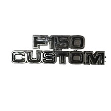 Vintage 1975-79 Ford F150 Custom Emblem Badge Oem Fender Trim Chrome
