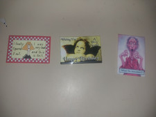 3 funny magnets for fridge used