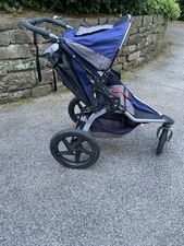 BOB Revolution SE Jogging Stroller Gray/Blue All Terrain 3-Wheel w/Canopy