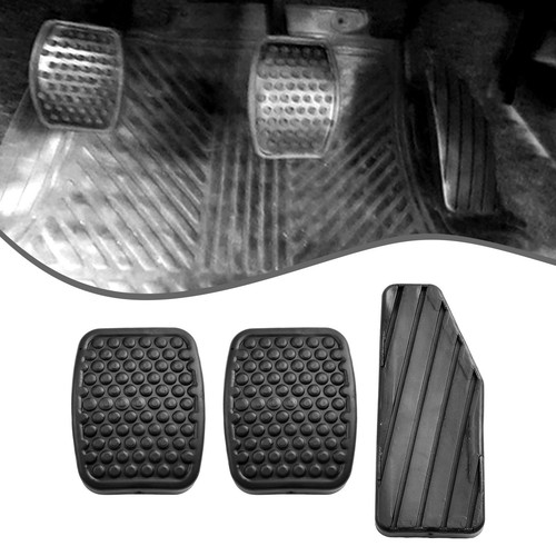 New Practical Indoor Office Pedal Cover Cover 3 Pcs Clutch Gas Black Brake - Picture 2 of 12