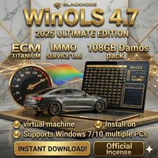 WinOLS v4.7 + ECM Titanium 26,100 + 93GB Damos – Professional ECU Software