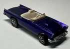 Hot Wheels 1968 Classic 57 T-Bird Redline Purple/White Interior USA Vintage Nice