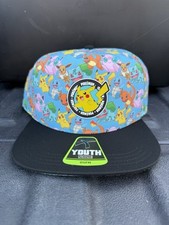 Pok mon Baseball Cap Pikachu Rubber Emblem NWT/Youth Size Official Merch