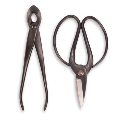 Bonsai Basics Set 8'' Concave Cutter 7'' Heavy Duty Shear 1