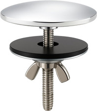 2-Inch Faucet Hole Cover, Sink Hole Cover, Solid Brass Chrome-Plated Kitchen ...