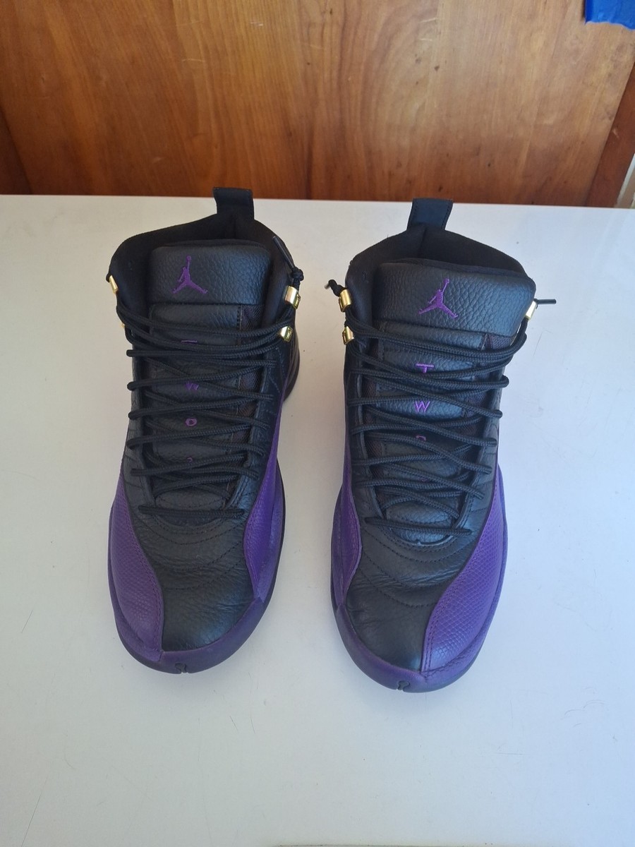 Jordan Air Jordan 12 Black Field Purple Mid Top Athletic  display picture 3