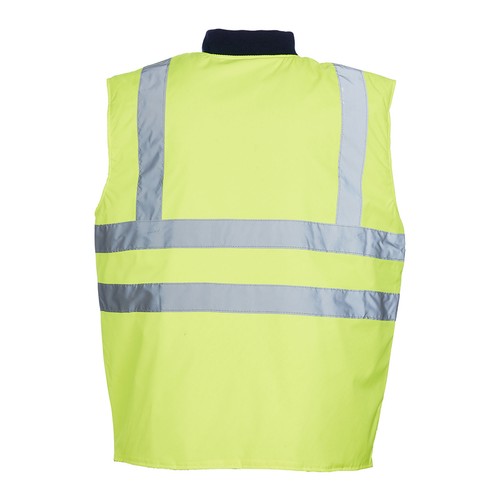 Tuf Heavy Duty Reversible Mens High Hi Viz Vis Body Warmer Gilet Vest Bodywarmer - Bild 7 von 13