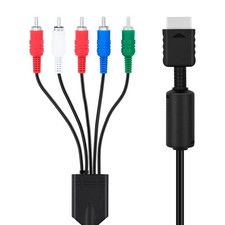 Mcbazel Component HD AV Cable for PS2/PS3/PS3 Slim   6FT High Black