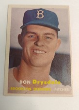 1957 Topps - Don Drysdale #18 (RC)