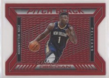 2020 Panini Obsidian Pitch Black Electric Etch Red Flood Zion Williamson #2 hs9