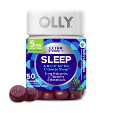 OLLY Extra Strength Sleep Gummy, 5 mg Melatonin, L-Theanine, Chamomile, Lemon