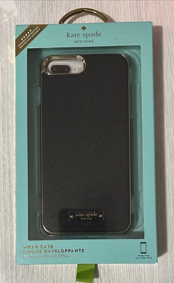 Kate Spade New York Wrap Case Saffiano Leather for iPhone 8 Plus / 7 Plus, Black