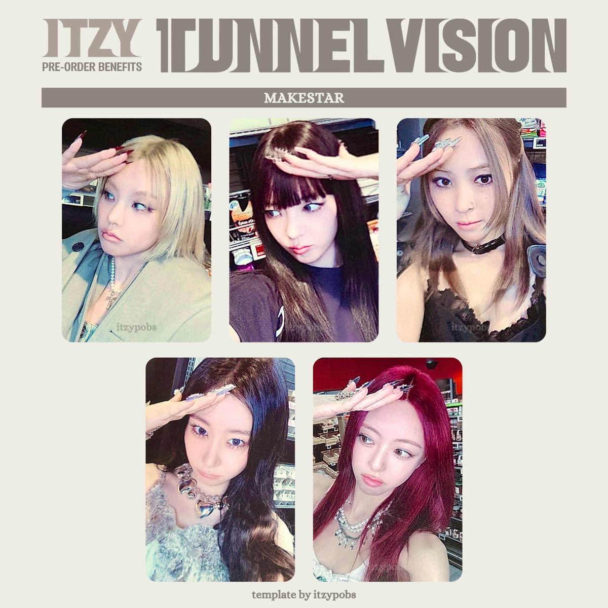 ITZY TUNNEL VISION WITHMUU MAKESTAR YES24 PRE ALBUM POB OFFICIAL