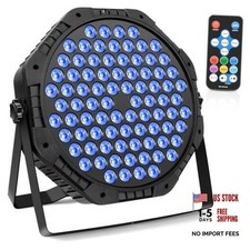 84LEDs Stage Lights 150W RGB Par Light Corded Party Uplights with Sound 1 Pack