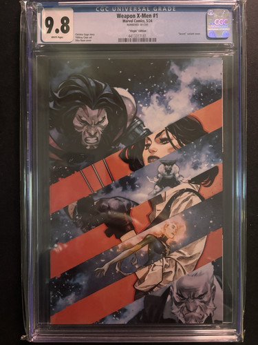 Marvel Weapon X-Men #1 CGC 9.8 Secret Virgin Variant Cover Comic Book 2024