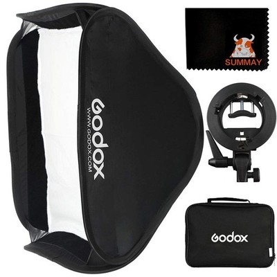 Godox  Foldable Universal Softbox with S Style Speedlite Bracket for Flash 