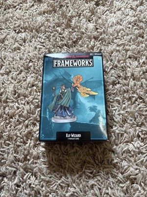 D&D Frameworks Elf Wizard Figure New Sealed