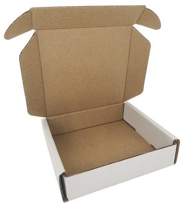 ROTCH 4x4x1'' 200 Pack Small Shipping Boxes, Corrugated Cardboard Mailers, Wh...