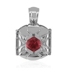 Schicker brasilianischer rosa Turmalin Silber-Anhänger, 0,298ct