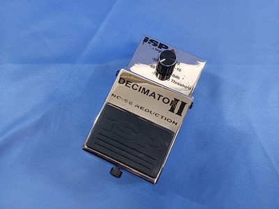 ISP TECHNOLOGIES DECIMATOR Effects Silver Pedal Tested & Working with Box Manual