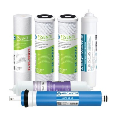 APEC Water Systems FILTER-MAX-ESPH 75 GPD Complete 1 Year Set, White