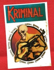 KRIMINAL N.100 DEL 25/05/1967 1^ ED. CORNO ADESIVO ANASTATICO SU CARTA LUCIDA