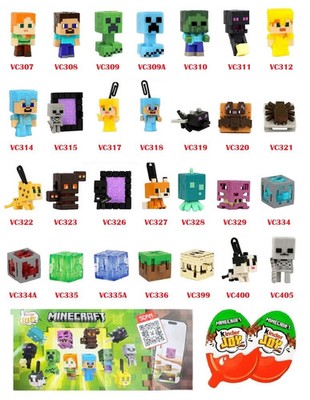 MINECRAFT SURPRISES OF YOUR CHOICE VC307 - VC405 KINDER JOY ITALY COLLECTION 2026